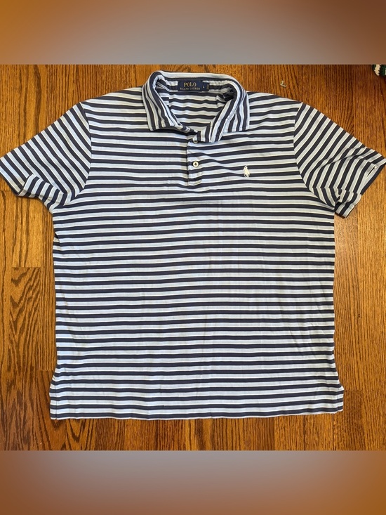 Polo Ralph Lauren Other - Polo Ralph Lauren Blue Striped Men's Polo Size Large